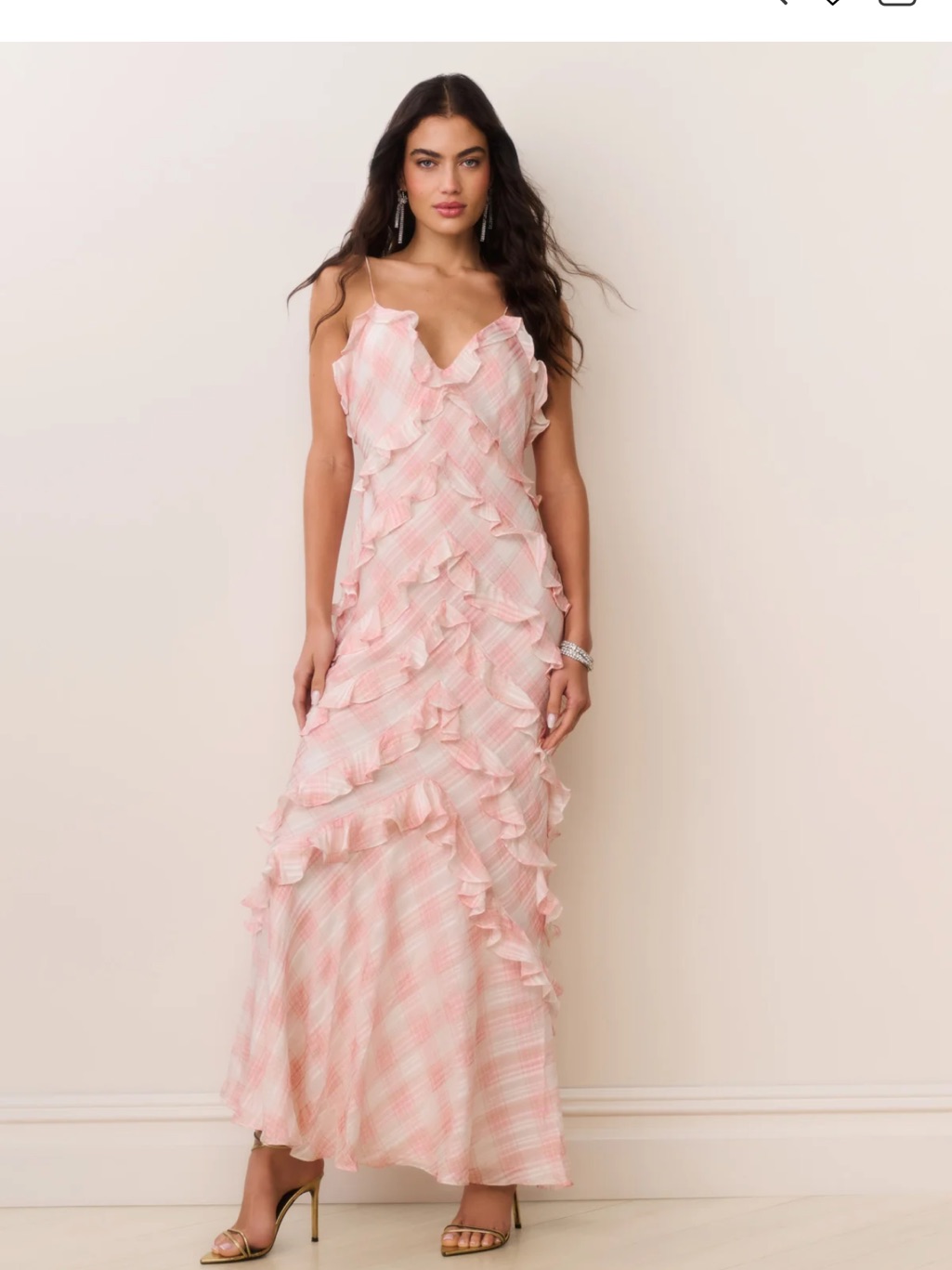 Loveshackfancy Ellietta Tartan Ruffle Maxi Dress